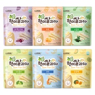 Lusol Pure Brown Rice Snacks 25g (6 Flavors) - Healthy Organic Baby Snack for Toddlers & Kids