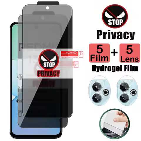 Privacy Anti Spy Peeping Hydrogel Film For Xiaomi Redmi 13 13X 13C Screen Protector For Redmi 12 12C