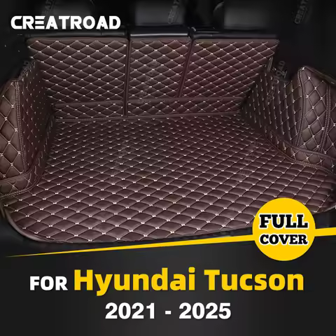 For Hyundai Tucson 2021 2022 2023 2024 2025 Auto Full Coverage Trunk Mat Car Boot Cover Pad Cargo Li