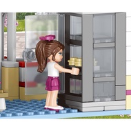 460PCS Compatible Lego friends Heartlake City Cupcake Cafe Building Blocks Toys for children girls boys gift DIY C6ND
