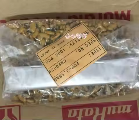 100PCS/ ceramic crystal POF-3.58A6 3.58MHZ 3.58M in-line 2-pin khaki ceramic filter
