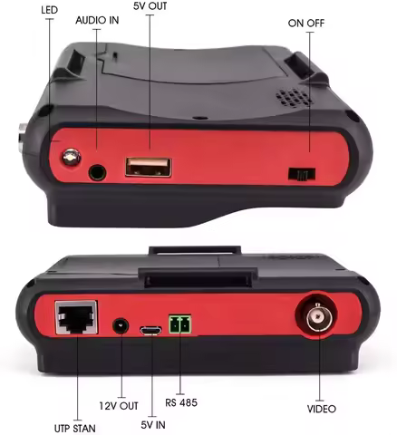 4.3 Inch HD CCTV Tester Monitor CVBS AHD CVI TVI Camera Tester 8MP 5MP 2MP 720P UTP Cable Tester PTZ