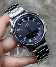 CASIO ของแท้ รุ่น AMW-880-1A AMW-880D-1A นาฬิกาผู้ชาย 2 ระบบ แบตเตอรี่ 10 ปี เวลาโลก ทรงสปอร์ต AMW A