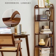 Corner Multi-Layer Shelf Bookcase Storage Corner Corner Rattan Triangle Household Living Room Cabine