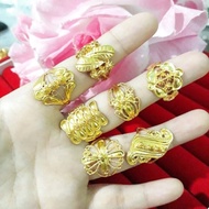 CINCIN WANITA SEPUHAN EMAS 24 K 1 SUKU