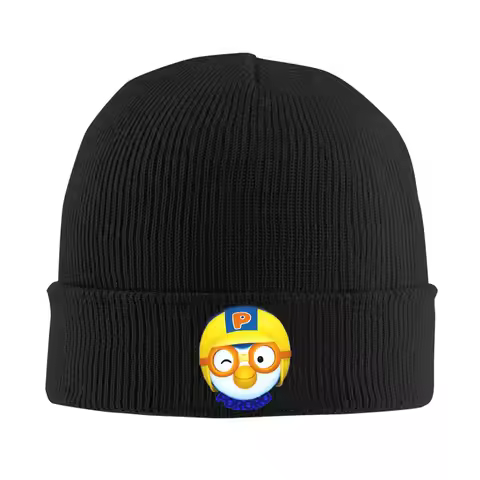Pororo the Little Penguin Beanie Hats Bonnet Hats Female Male Trendy Outdoor Sport Knitted Hat Autum