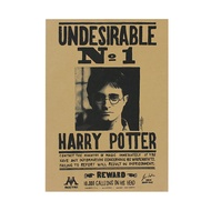 A1164 Harry Potter หนังสือพิมพ์เก่า 01 Retro กระดาษคราฟท์โปสเตอร์ภายในสำหรับตกแต่งบาร์คาเฟ่ภาพวาด