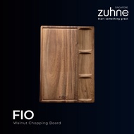 ZUHNE Fio Over-the-Sink Large Cutting Board for Undermount or Drop-In Kitchen Sink American Walnut