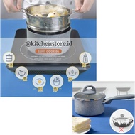 Suncity Steamer Suncity Milk Pan Steamer Sauce Pan + Lid -16Cm