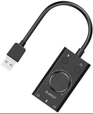 實體店鋪 電腦配件 - Orico USB Sound Adapter for PS4/WIN/MAC SC2 多功能外置音效卡