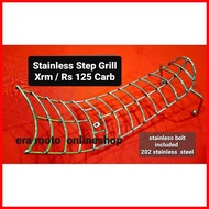 ❧ ✴ ▥ Stainless Step Grill Xrm / Rs 125 Carb
