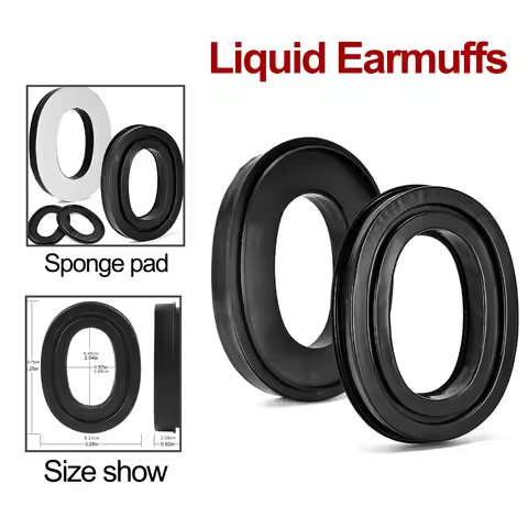 Newest for Tactical Headset Earmuffs Gel Ear Pad for 3M Peltor Sport Tactical Hearing Protection Hun
