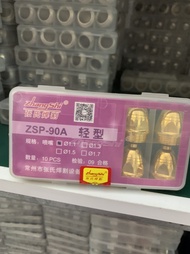 Bép Cắt Plasma ZSP-90A Vàng Zhangshi Đóng Gói 10 Bộ Bao gồm Vỏ Bép Và Lõi Điện Cực