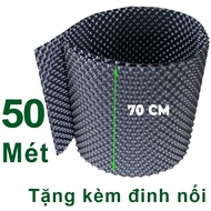 50 METERS V6 nursery pot 70CM HIGH, 6mm thick, cut according to customer's length, free screws-77904