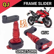 QJMOTOR QJ SRK250RR CNC FRAME SLIDER PROTECTION ACCESORIES (QJ LOGO)