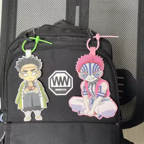 New Demon Slayer Non Woven Pendant Anime Periphery Keychain Himejima Gyomei Bag Hanging Cartoon Char