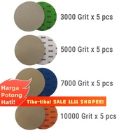 【】20pcs  and  5 Inch 3000 5000 7000 10000 Grit Sand Paper Sanding Discs