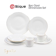 Signature by SLIQUE Opal Dinnerware sets | dinner plate | dessert plate | deep plate | dinner bowl