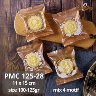 Pmc 125-28 Plastic Mooncake 100gr - 125gr Pia Snowskin Mochi Moon Cake