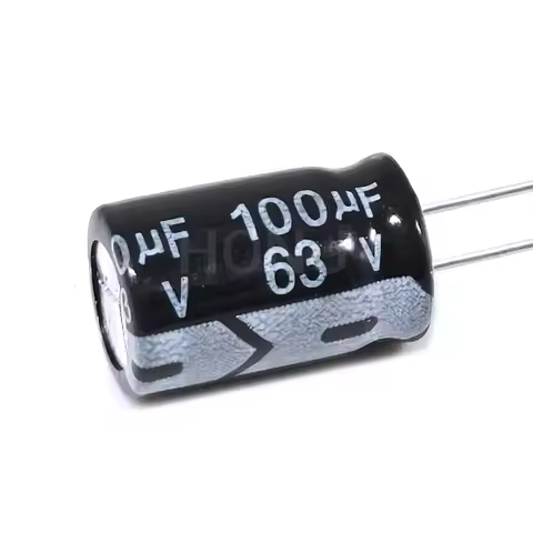 20PCS 100uF 63V 100MFD 63Volt 8*12mm Aluminum Electrolytic Capacitor Radial 100mf63v 100uf63v