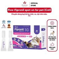 Small Cat's Neck Supports Cleaning Ticks, Lice and Fleas FIVEVET – Five-Fipronil Spot On Cat