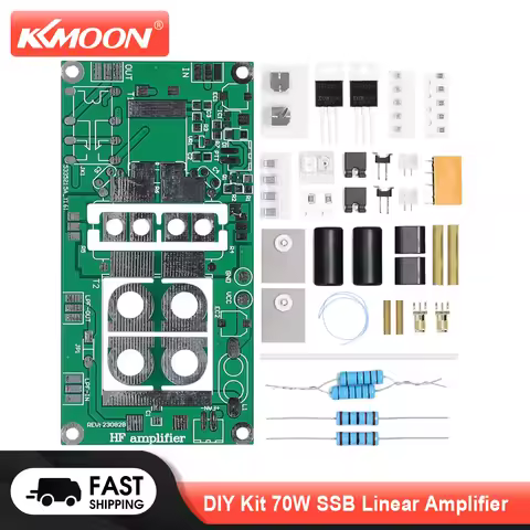 KKMOON 70W SSB Linear HF Power Amplifier 3.5-30Mhz Radio DIY Kit For FT-817 KX3 Radio AM CW Frequenc