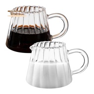 2 Pcs Glass Pitcher, Wave Shaped Glass Creamer Pitcher, Glass Tea Pitcher, Coffee Milk Creamer Pitch