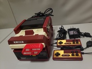 Nintendo Famicom 紅白機 加 磁碟機 全套