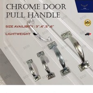 LION Chrome Plate Door Pull Handle / Pemegang Pintu/Kitchen Cabinet Handle Drawer Knob Hardware Hand Grab Silver