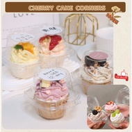 Plastic Boxes for Cupcakes, Muffins, Cold Cake Cups... (XY161) - Bottom diameter 5cm x height 8.5cm