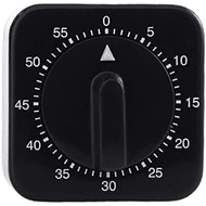 Portable Timers 60 Minute Mechanical Timer Loud Alarm Counter Manual Timer 2.4 Inches Black