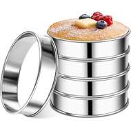 4 Inch English Muffin Rings, 5 Pack