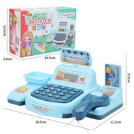 【COD】Cashier Machine Toys Baby Supermarket Cash Simulated Swipe Scan Register Casher Children Preten