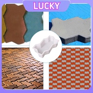 Outdoor Three Wave Garden Path Plastic Pavement Mold Cement Brick Paving Slab Maker Stone Mold