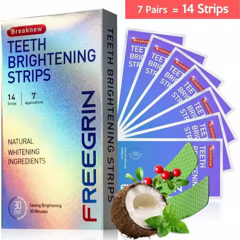 Deluxe Whitening Teeth Stickers 7/14/21 Pairs Gel Whitening Strips Stain Removal Tools Teeth Mint-fl