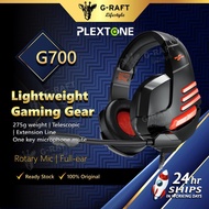 PLEXTONE G800 & G700 Gaming Headset Headphones Over-Ear Lightweight Earphones with Mic for Laptop, P