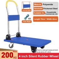 150KG/500KG/1000KG Hand Truck Iron PVC Troli Barang Foldable Trolley Heavy Duty