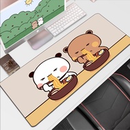 Uanwe แผ่นรองเมาส์อะนิเมะ Bubu Duduถาดเก็บเครื่องประดับคีย์บอร์ดสำหรับเล่นเกมคอมพิวเตอร์แผ่นรองตู้เก