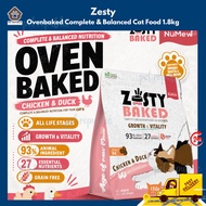 Zesty Complete Balanced Nutrition OvenBaked All Life Stage Cat Food Kibbles Chicken Duck & Chicken L