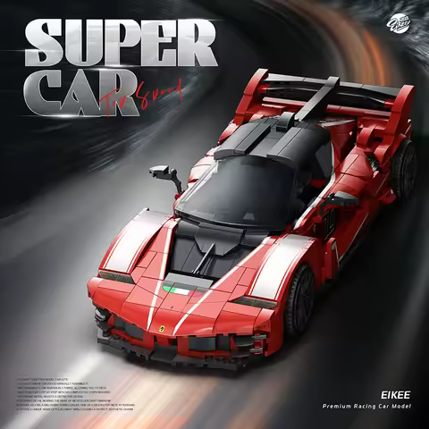 Supercar FXXK Evo Building Bricks Set Butterfly Doors New Windshield 1047 Pieces