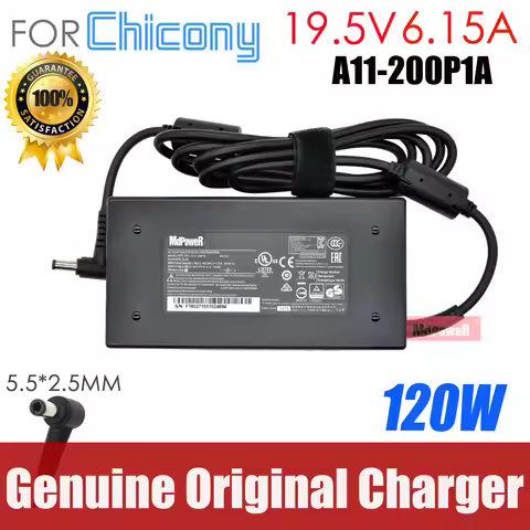Original A17-120P1A Chicony 19.5V 6.15A 120W OEM AC Adapter Charger For Thunderobot 911-S5A/S5TA M5