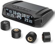 Masoll RV tire Pressure Monitoring System, Wireless TPMS Tire Pressure Monitor System with Solar Cha