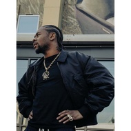 3WD2 Corteiz Retro Hip-Hop Street Embroidery Motorcycle Pilot Lapel Jacket Cotton Jacket Men Street 