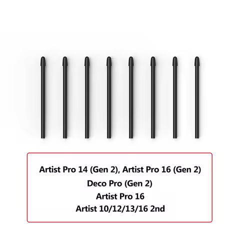 XP-Pen X3/X3 PRO Smart Chip Stylus Battery-Free 20 Pieces Replacement Nibs for Artist Pro (Gen 2)/De