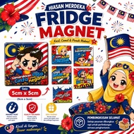 2026 MERDEKA GIFT I FRIDGE MAGNET BAJET 5cmx5cmI HARI MERDEKA I HADIAH MALAYSIA I MINI MAGNET PETI I