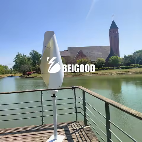 High Power 6KW Vertical Spiral Wind Turbine High Efficiency Windmill Hybrid Solar System For Home Us