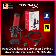 HYPERX QUADCAST USB CONDENSER GAMING &amp; STREAMING MICROPHONE FOR PC, PS4, MAC  ( HX-MICQC-BK 4P5P6AA )