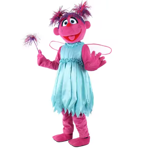 Abby Cadabby mascot Sesame Street Abby Elmo mascot costume Cartoon Costumes for Halloween Party Even