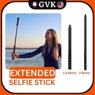 🔥READY STOCK🔥 Proocam Long Invisible Selfie Stick Monopod 1.5 meter / 3 meter Adjustable for Insta36