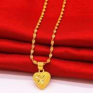 Rantai Leher Emas 916 Emas Korea 24k  Rantai Leher Emas Korea Rantai Leher Perempuan Women Necklace 